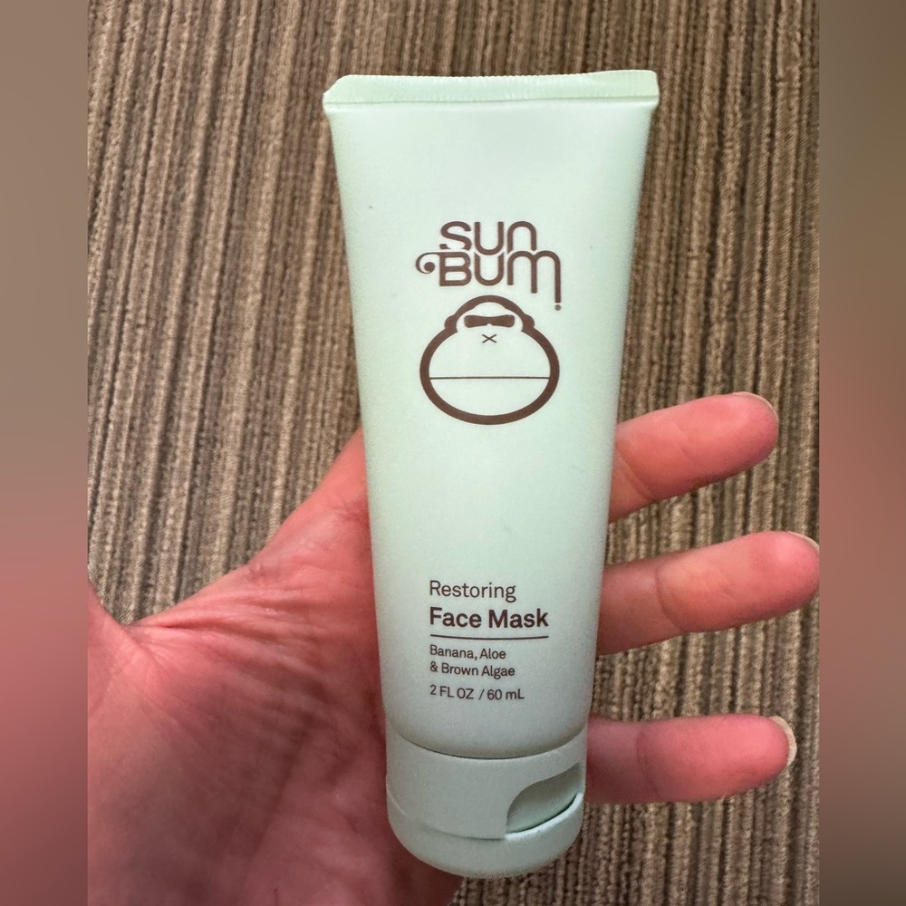USED ONCE SUN BUM RESTORATIVE FACE MASK 2 oz bottle